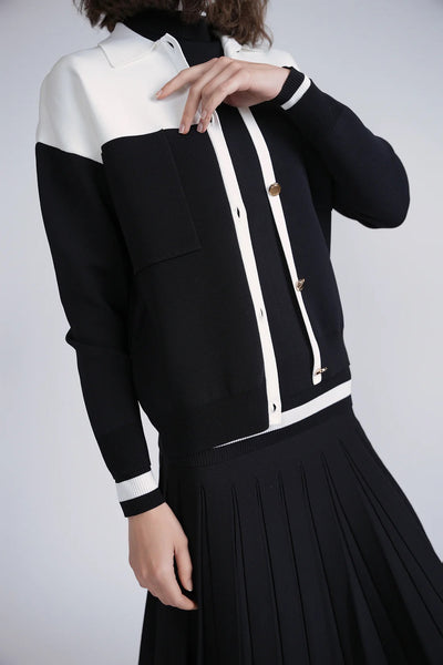 ALZ-J456 BLACK&IVORY TOP