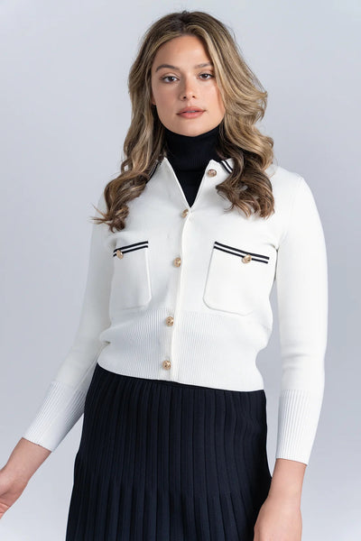 ALZ-J406 BLACK CARDIGAN
