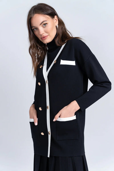 ALZ-J423 COCOA CARDIGAN