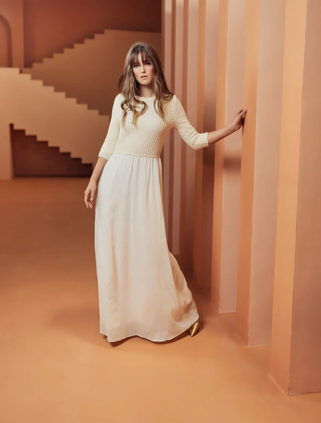 ALZ-D504 IVORY LUCINDA DRESS