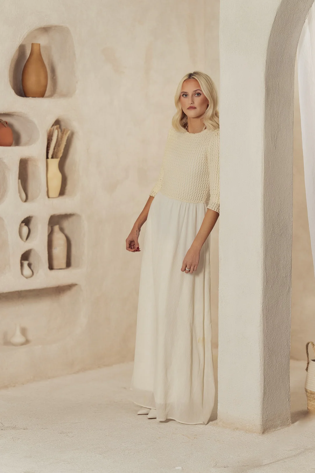 ALZ-D504 IVORY LUCINDA DRESS