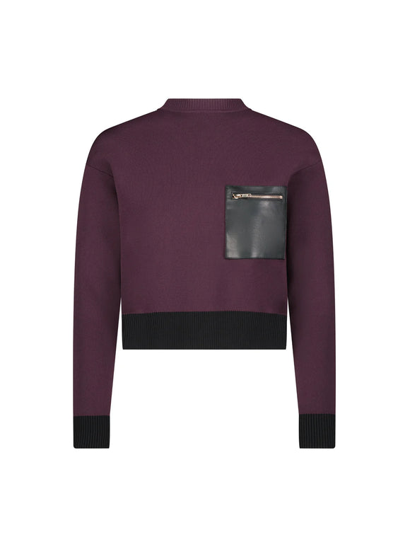 ALZ-T518 PLUM&BLACK TRIM TOP