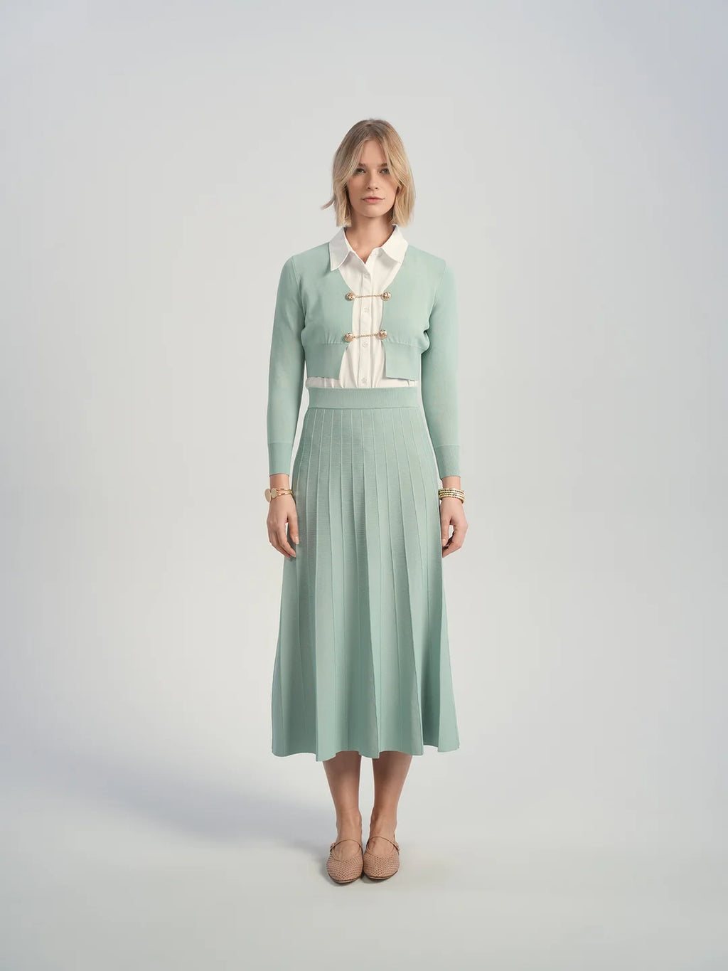 ALZ-T511 TIFFANY NOPAL CROP CARDIGAN