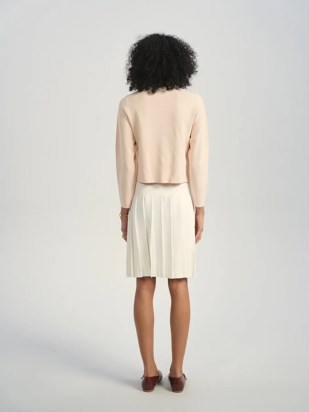 ALZ-T557 BLUSH BRIELLE STONES CARDIGAN