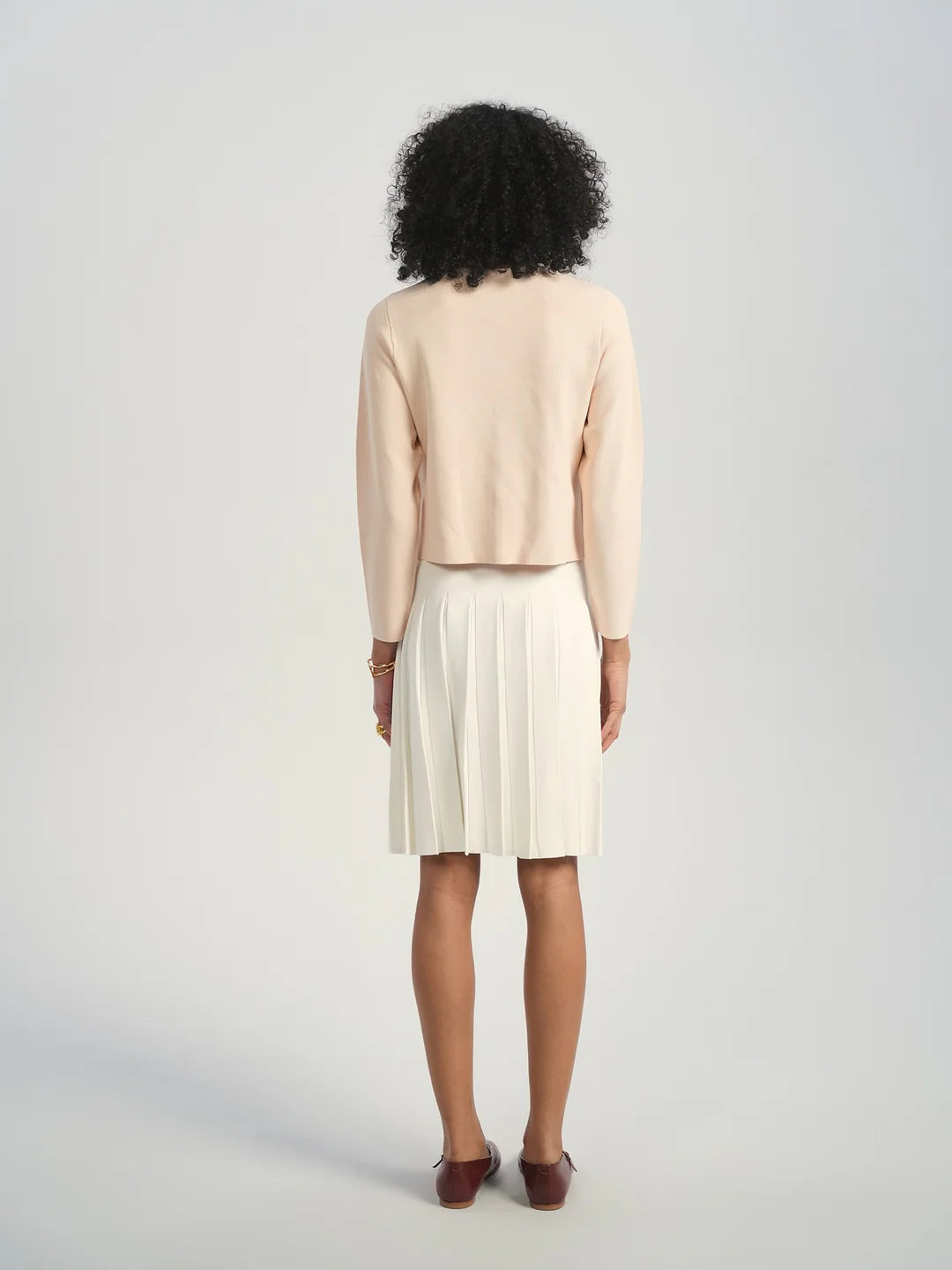 ALZ-T557 BLUSH BRIELLE STONES CARDIGAN