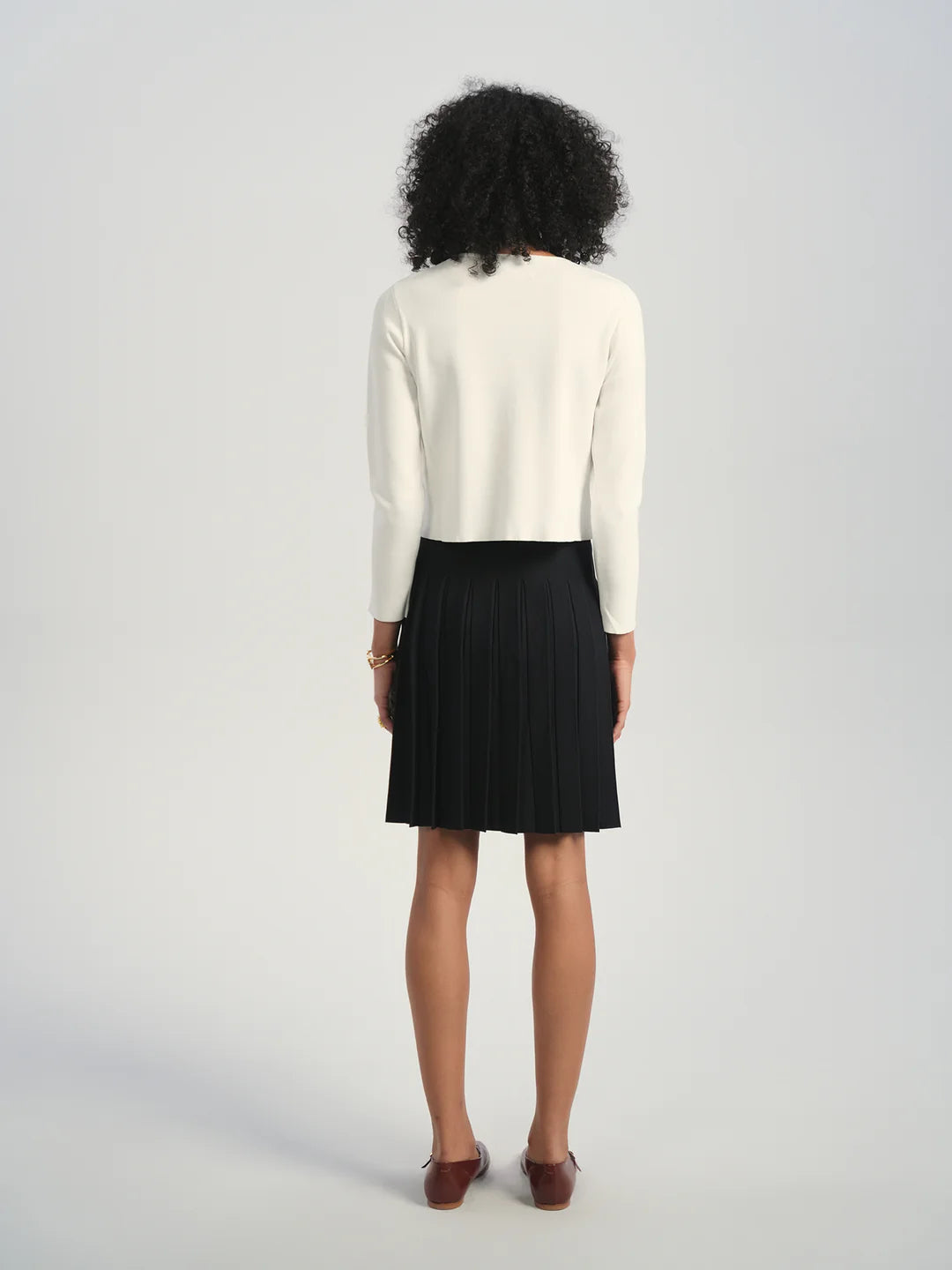 ALZ-T557 IVORY BRIELLE STONES CARDIGAN