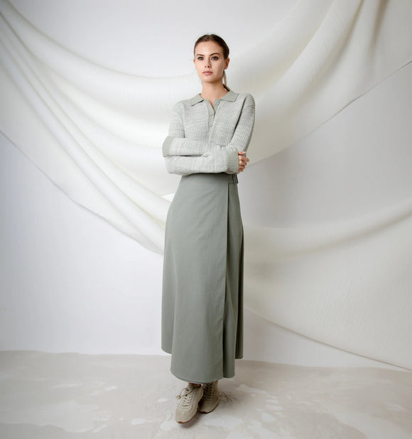 MUN-MNS4549 GREEN AMARA SKIRT