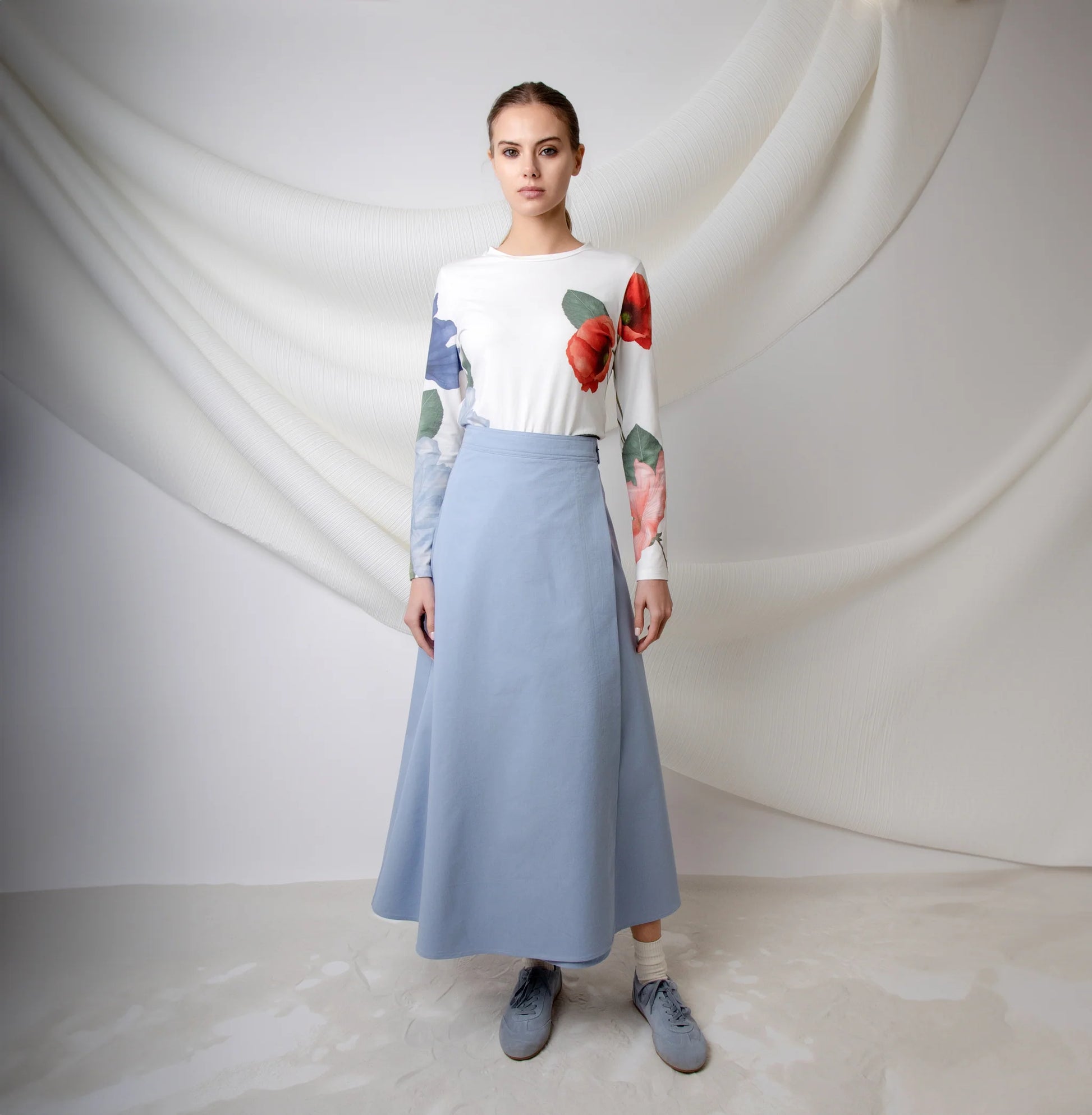 MUN-MNS4549 BLUE AMARA SKIRT