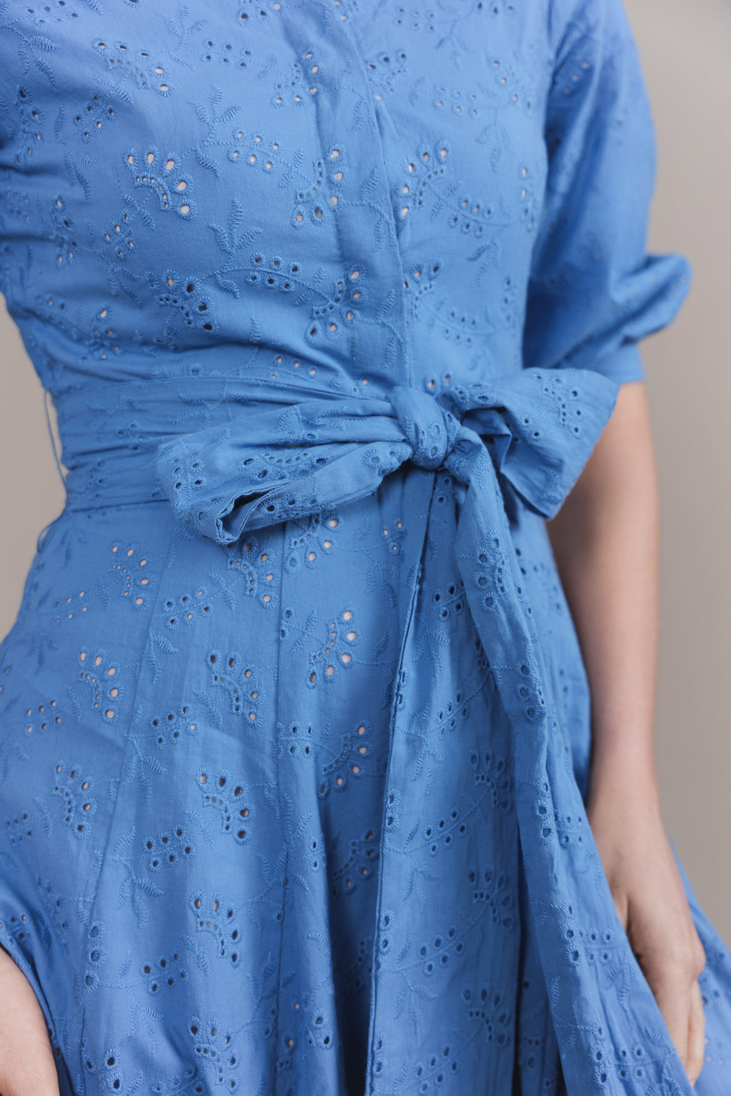 APP-S24-440 BLUE MIDI DRESS