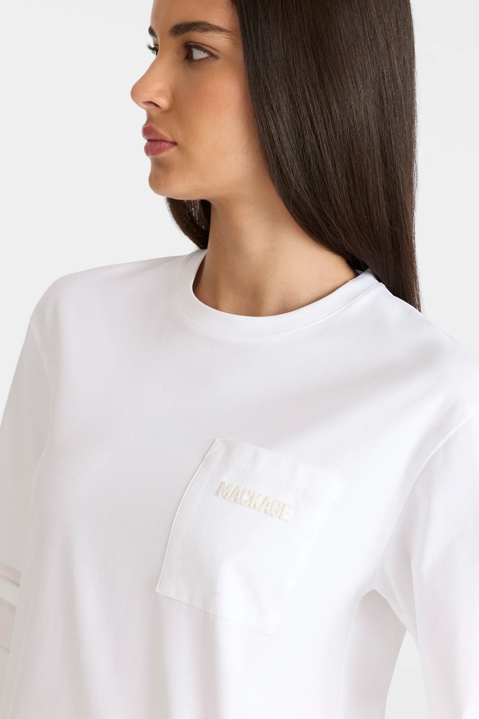 MKG-BAO WHITE POCKET T-SHIRT
