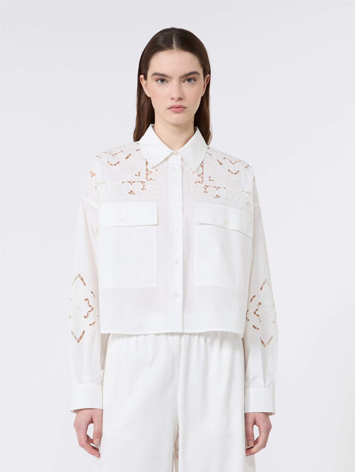 WKD-651160 WKDARIANO OFF WHITE LACE BLOUSE