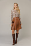 APP-F23-338 CARAMEL TRIBECA SKIRT
