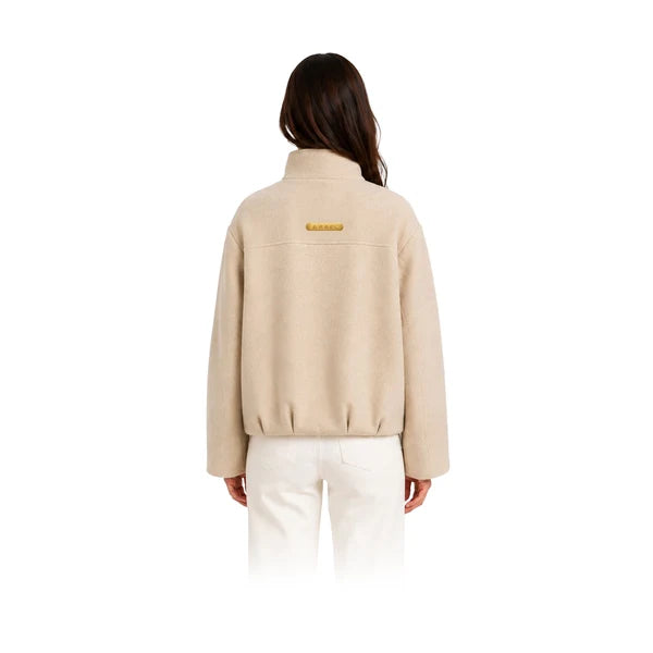 ARB-1026 OATMEAL OVERIZED JACKET