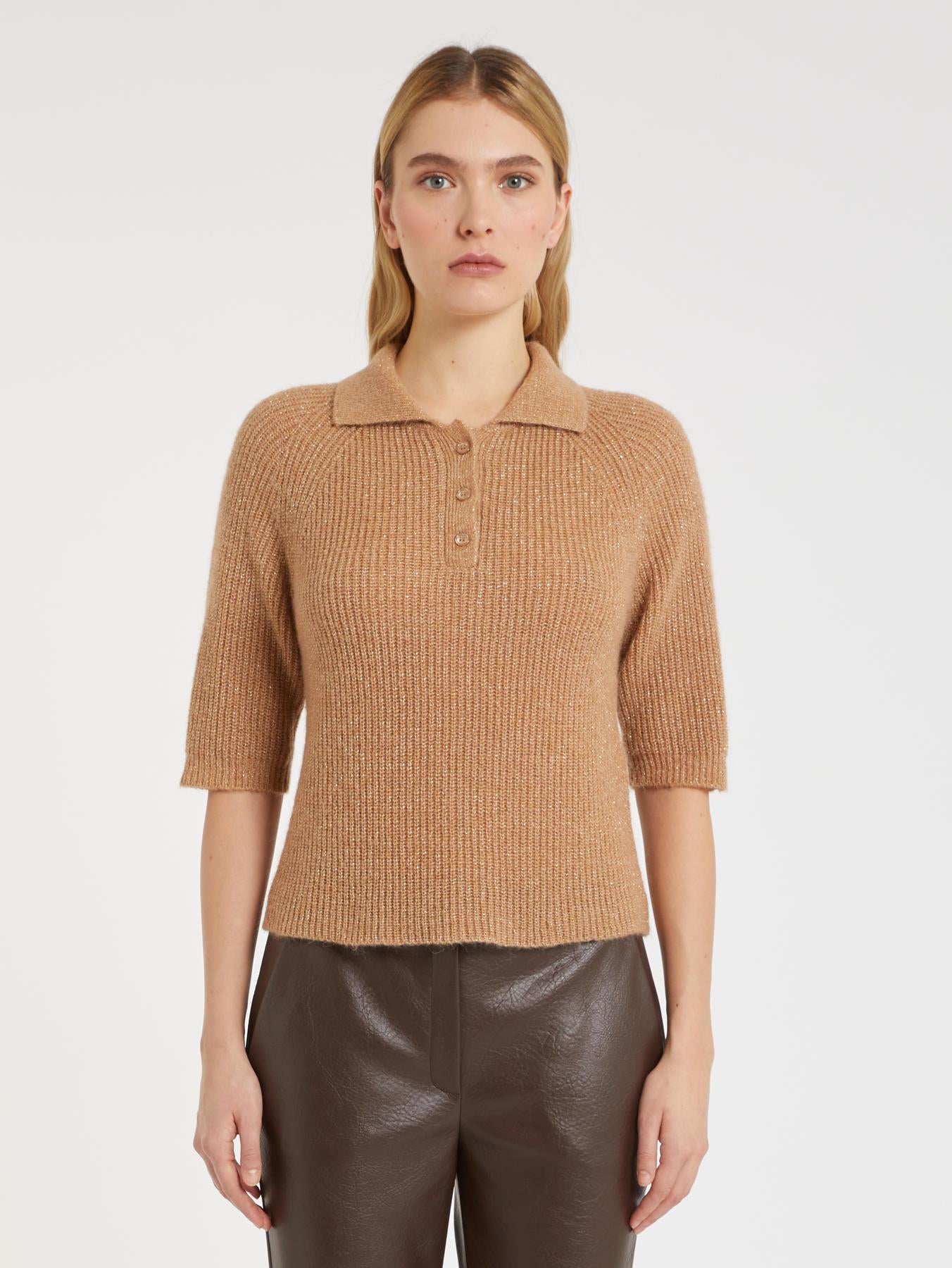 IBL-252736614 CALCUT PINK MOHAIR BLEND TOP