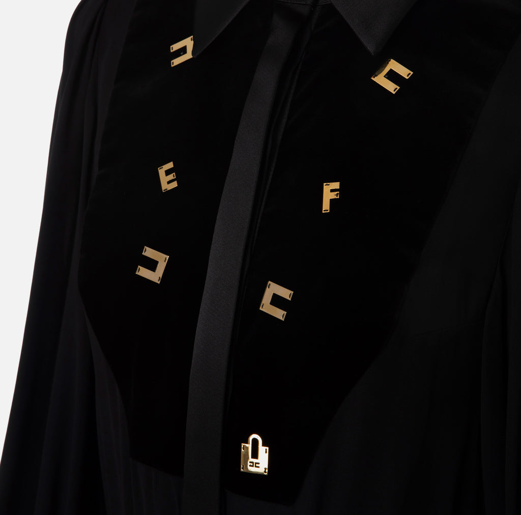 ELS-CB00436E2 BLACK BLOUSE