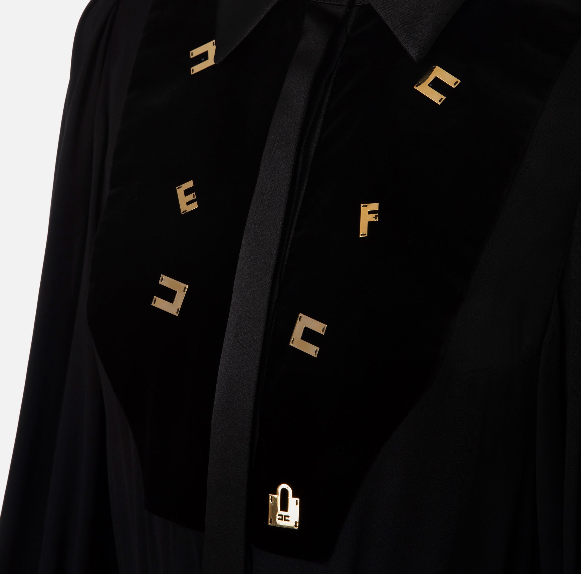 ELS-CB00436E2 BLACK BLOUSE