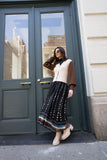 NOI-CH006 BEIGE&BROWN CARDIGAN
