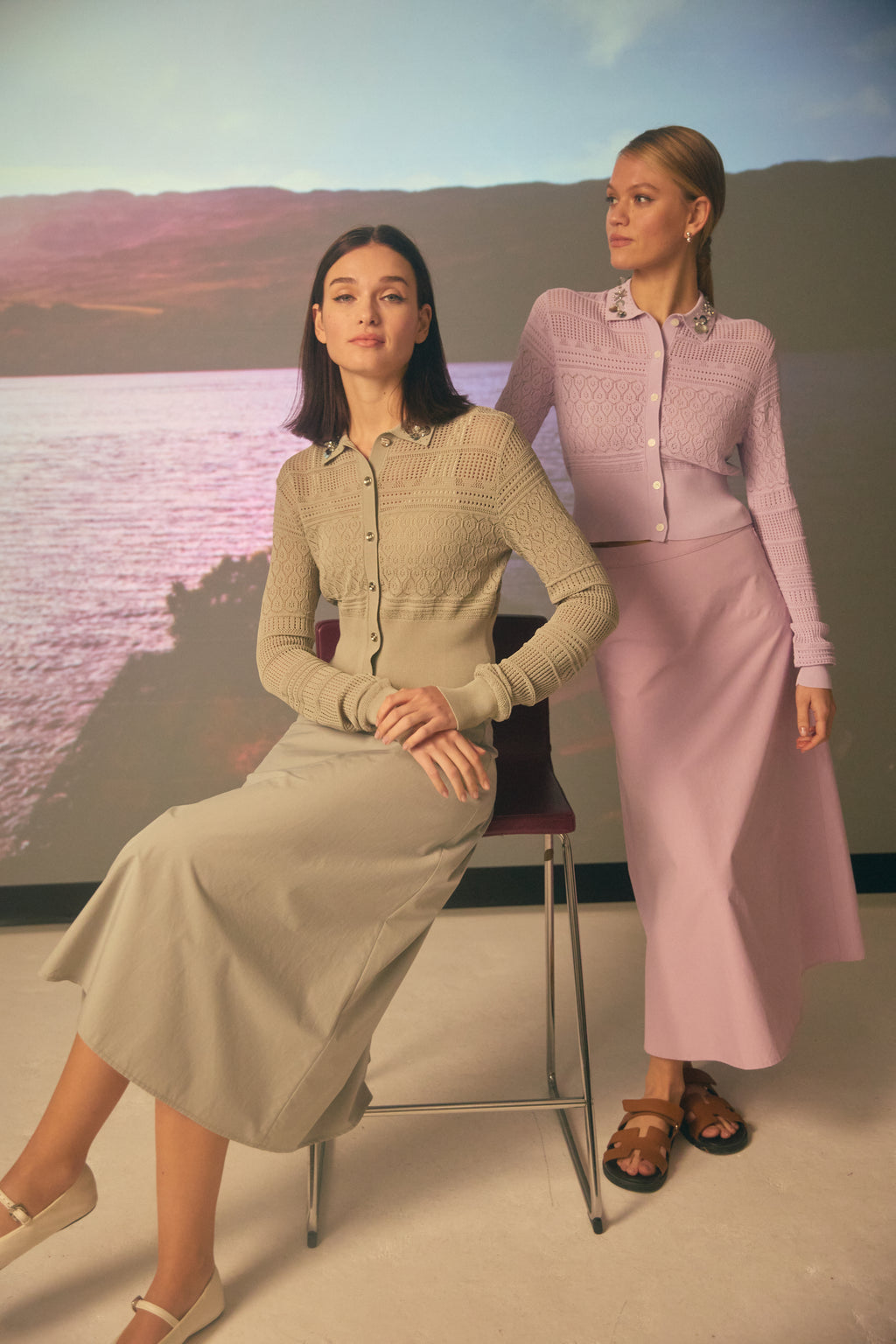 NOI-CH177 SAGE PATTERNED SET