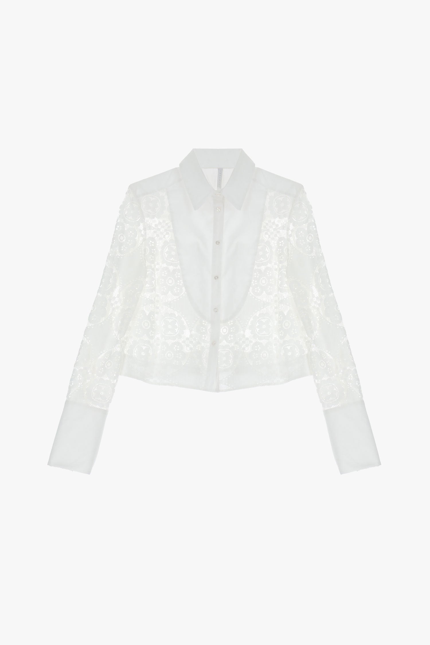 CLU1FJO WHITE LACE BLOUE
