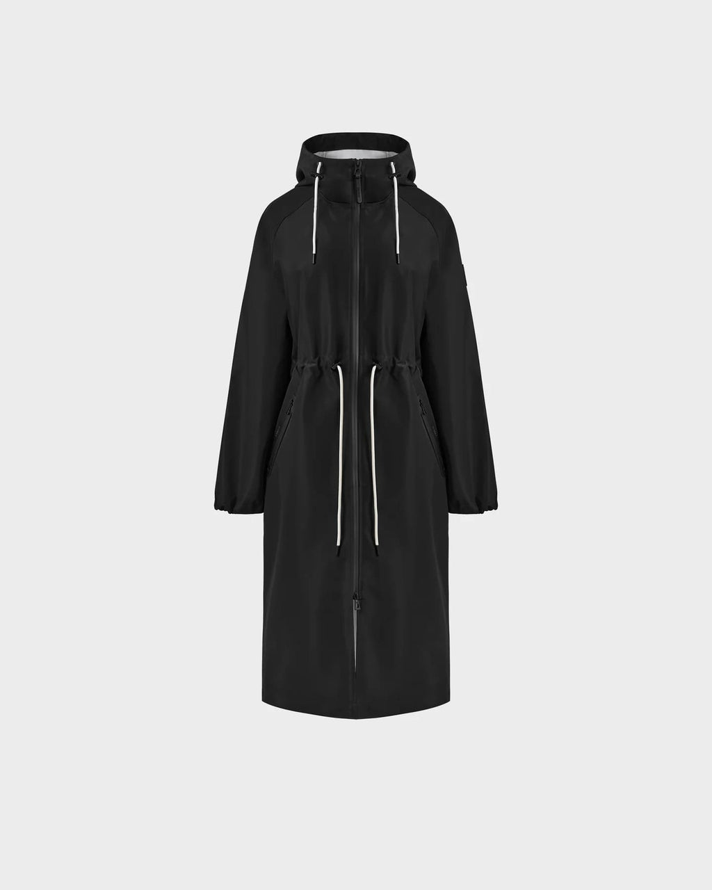 RUD-8125008 CARLA BLACK LONG RAINCOAT