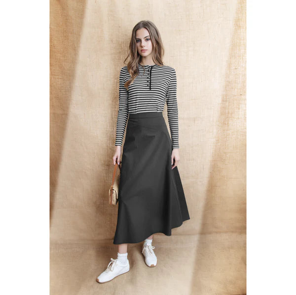 NUE-NUS4506 BLACK CASPIAN SKIRT