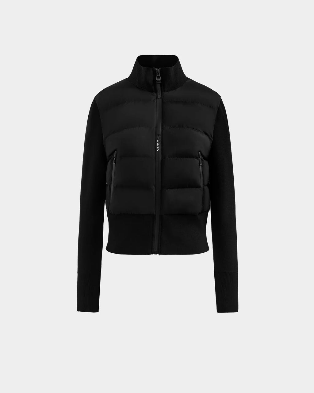 RUD-8125502 CLAREMONT BLACK HYBRID KNIT JACKET