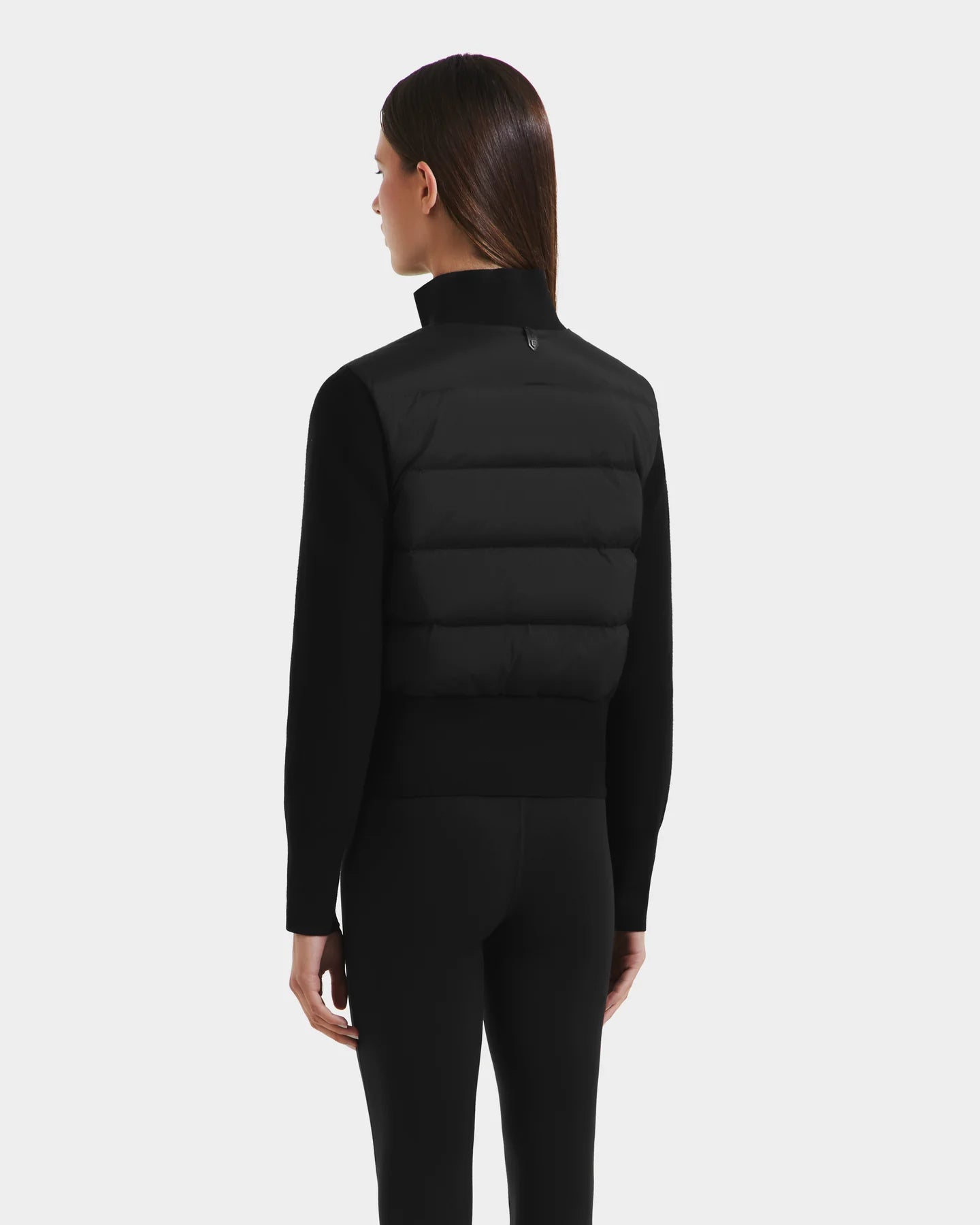 RUD-8125502 CLAREMONT BLACK HYBRID KNIT JACKET