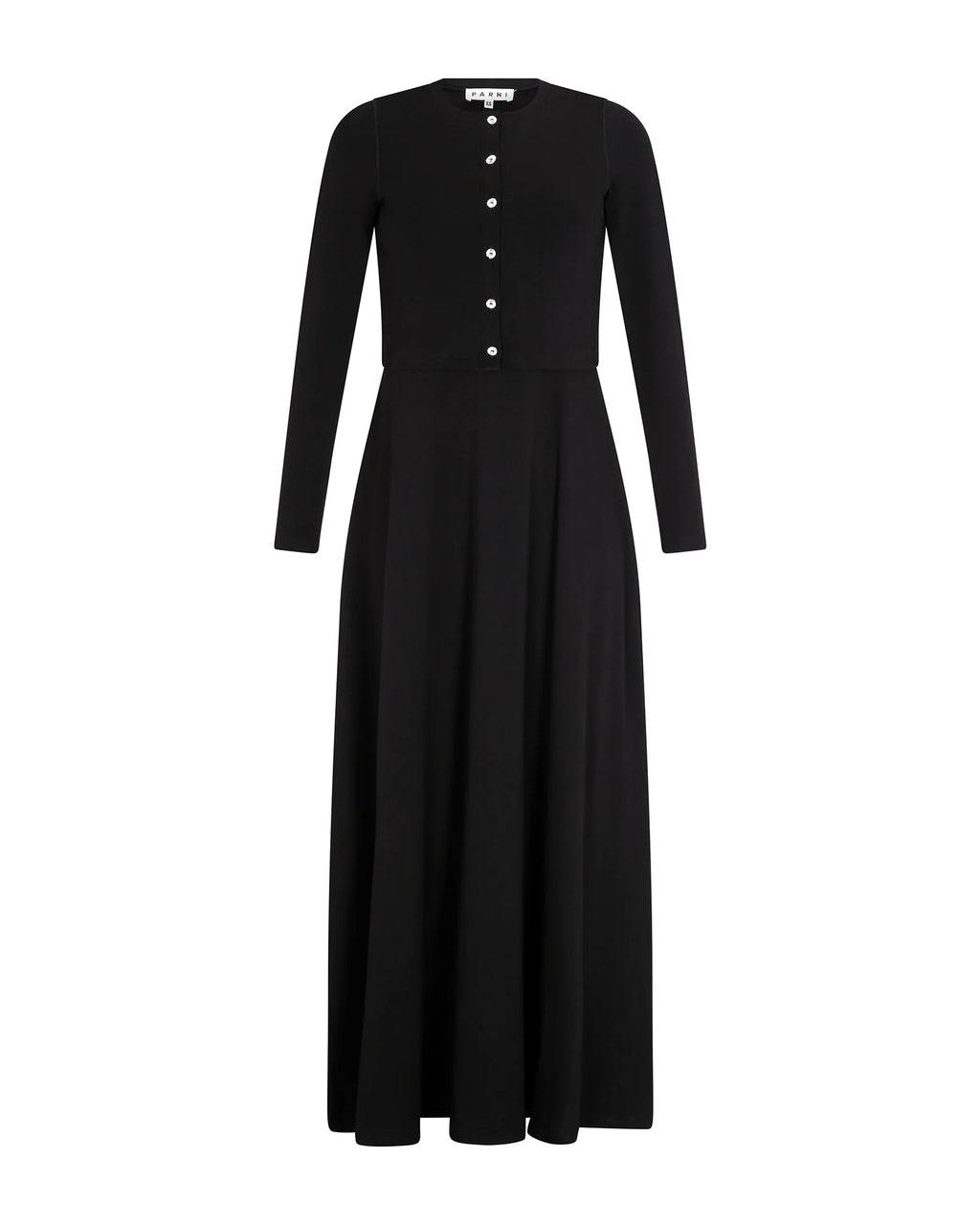 PAR-D429 BLACK CARDI DRESS SET