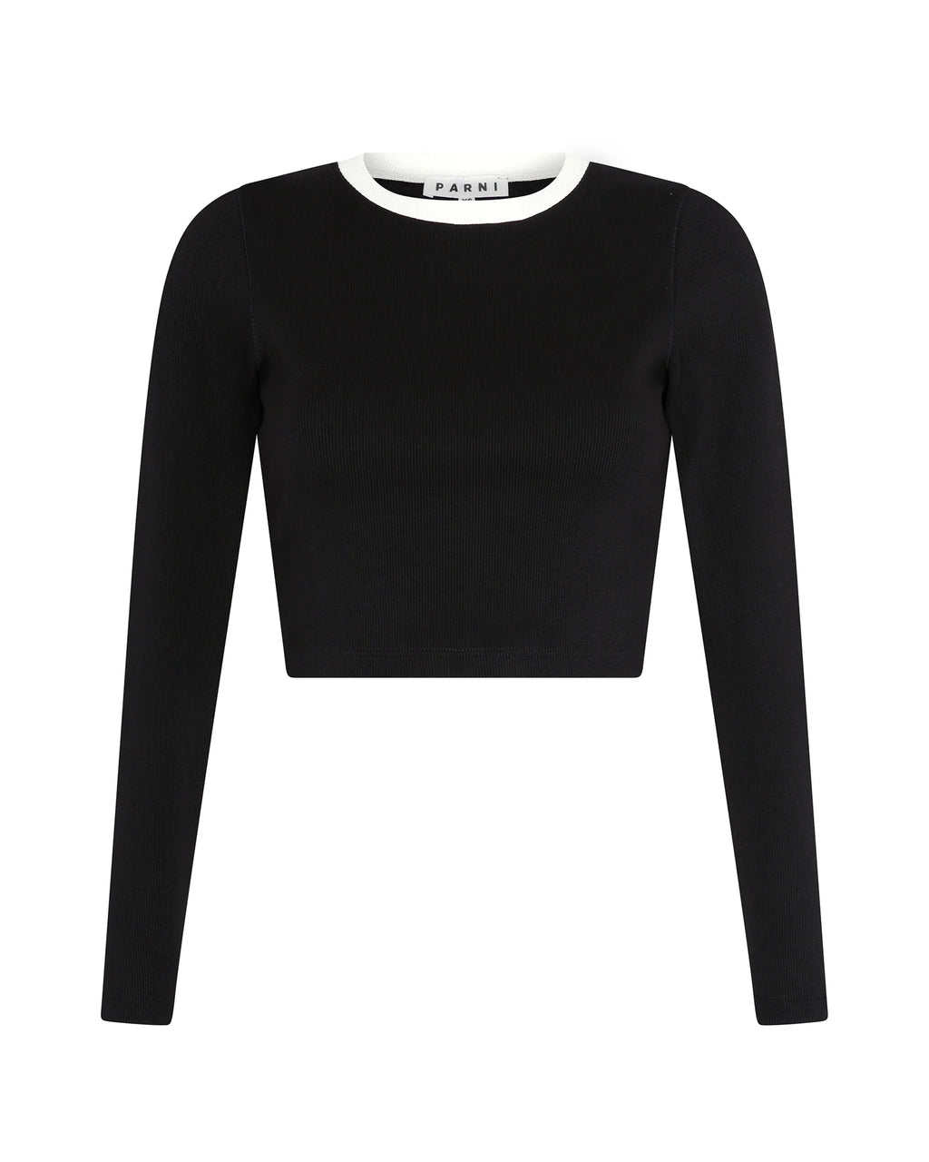 PAR-D435 BLACK CROP TOP