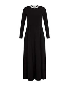 PAR-D435 BLACK CROP TOP&DRESS SET