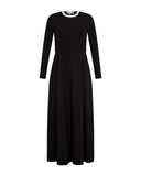 PAR-D435 BLACK CROP TOP&DRESS SET
