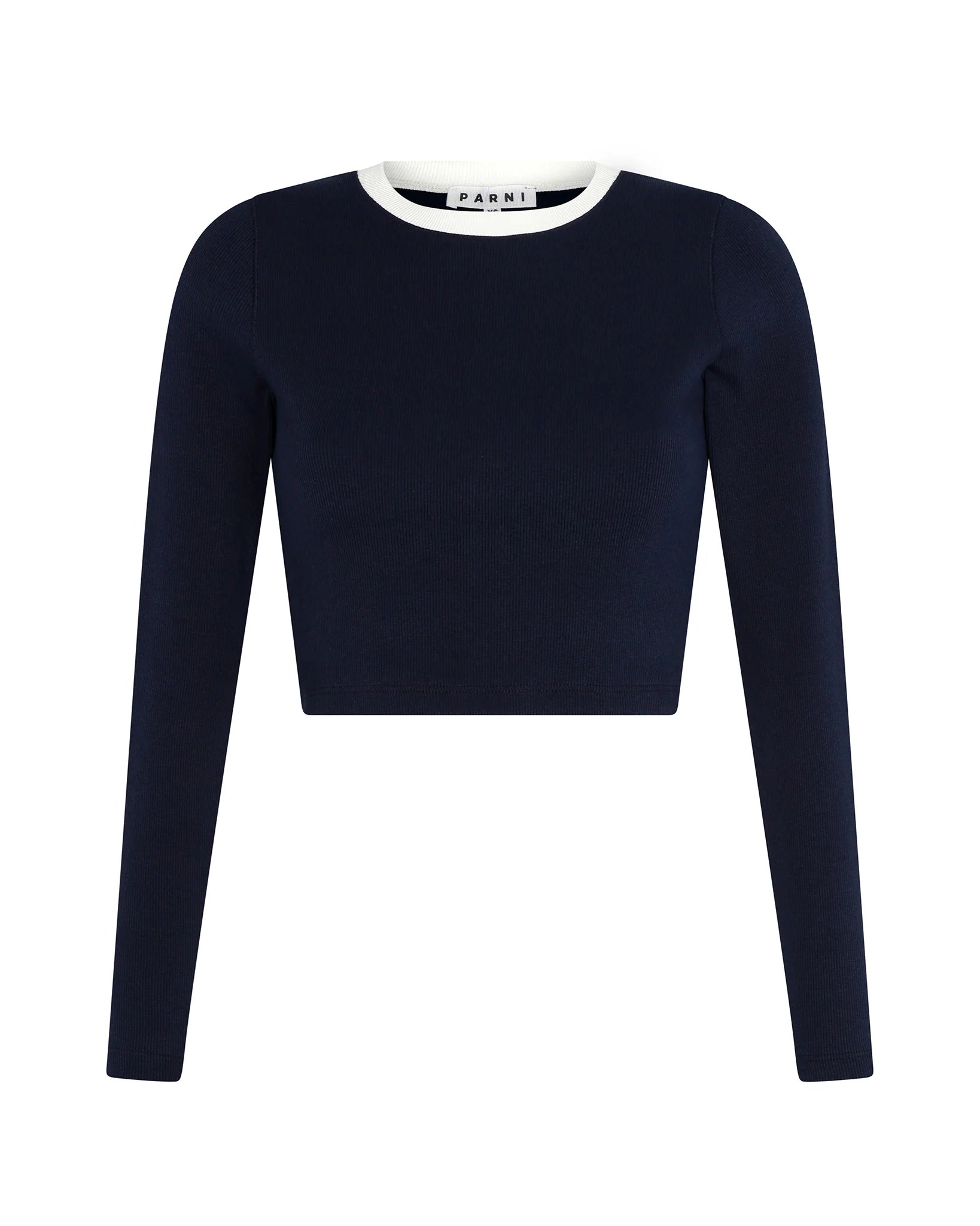 PAR-D435 NAVY CROP TOP