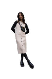 NOI-CH034 BLACK AR SHRUG DRESS