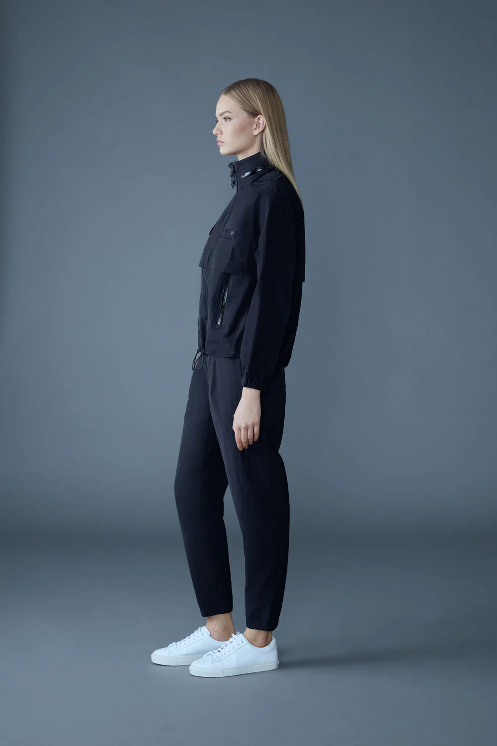 MKG-DEVORAH NAVY RAIN JACKET