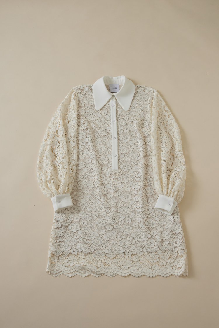 Ivory lace dress