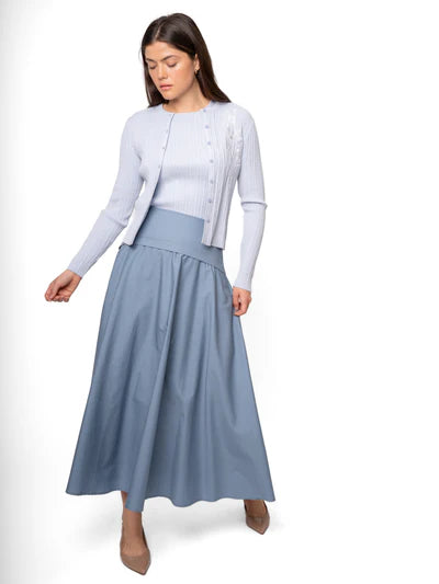 MUN-MNS6039 SKY BLUE SABLE SKIRT