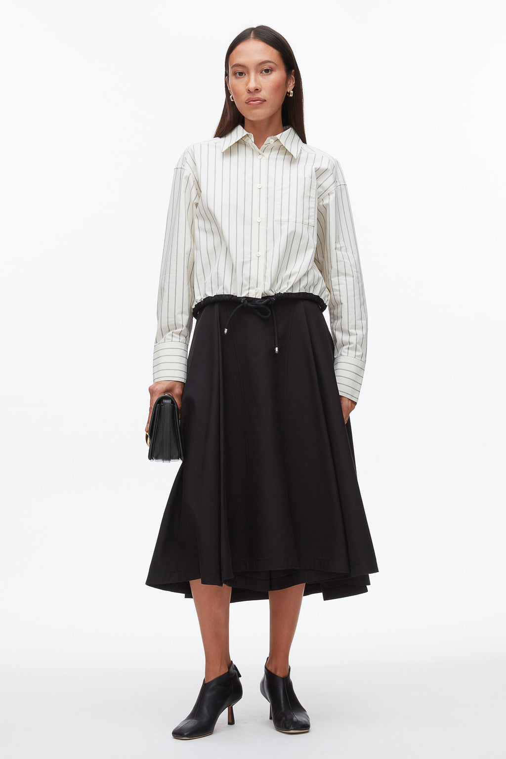 PLM-E61-1767 CREAM MULTI STRIPE BLOUSE