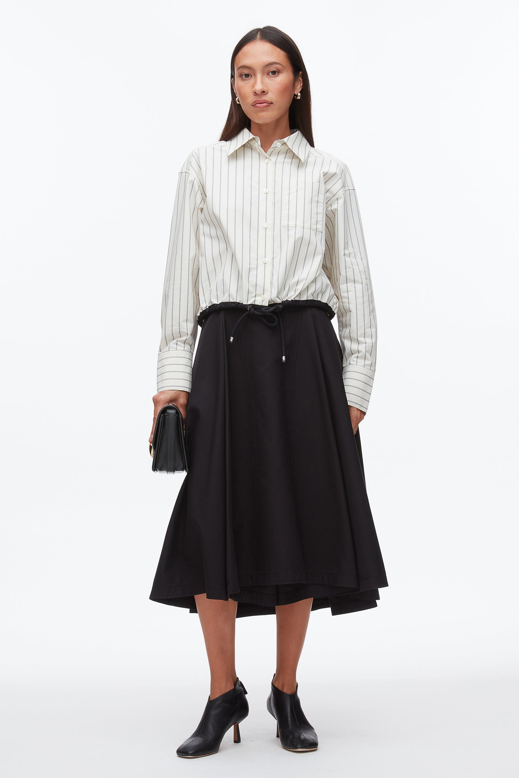 PLM-E61-1767 CREAM MULTI STRIPE BLOUSE