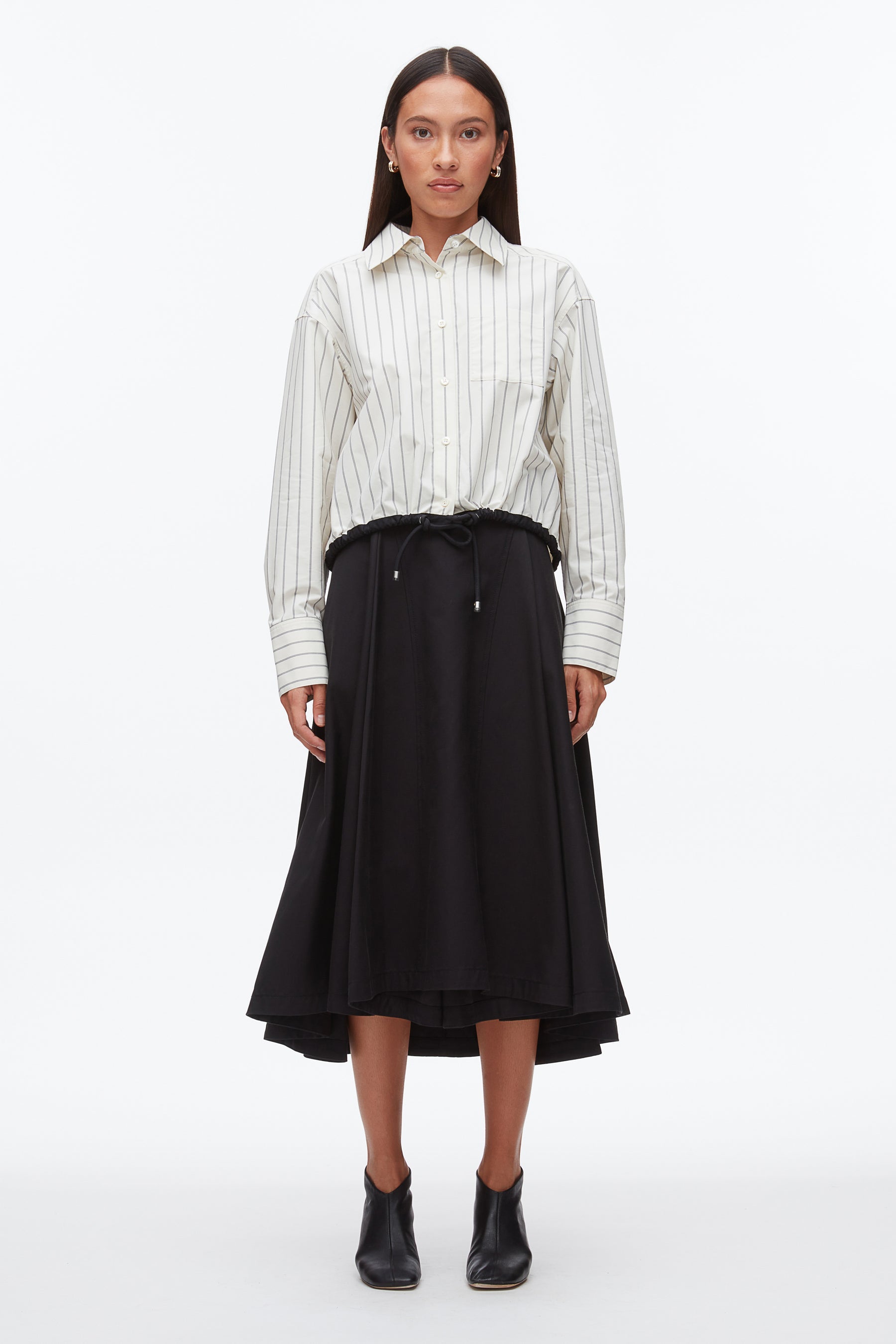 PLM-E61-1767 CREAM MULTI STRIPE BLOUSE