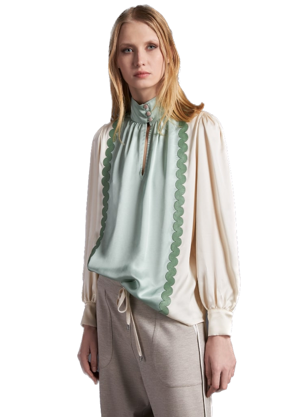 TRC-G601 CREAM BLOUSE