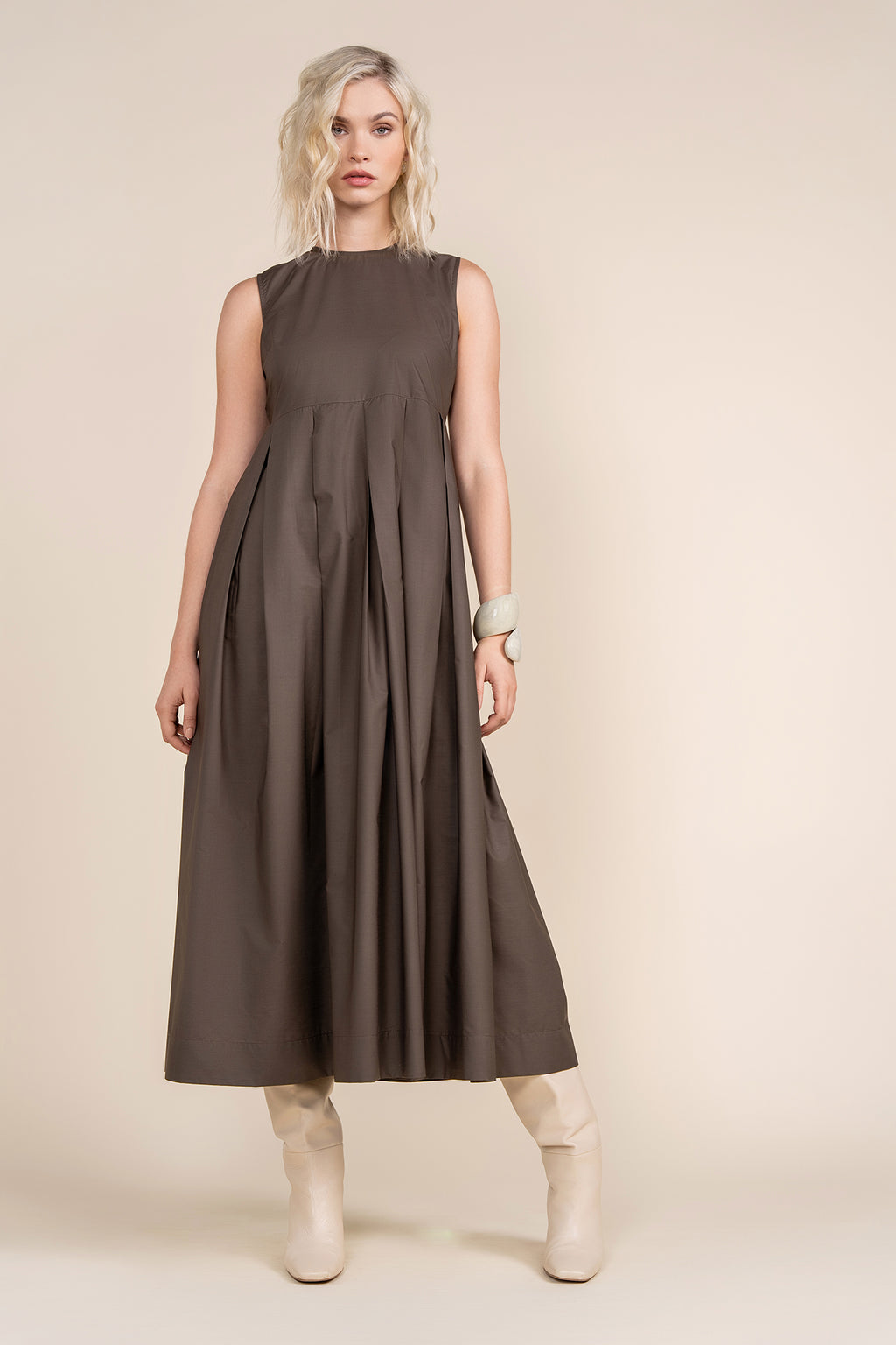 APP-F24-712&F24-705 OLIVE CARDI DRESS SET