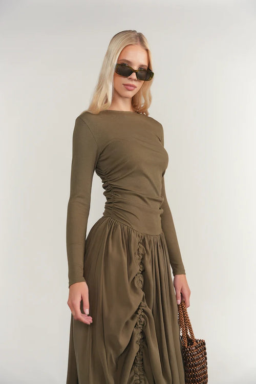 APP-F26-1034 BAY LEAF SAVOY DRESS