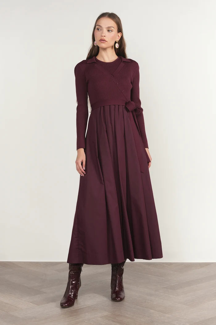 APP-F26-1185 BERRY MACKENZIE WRAP DRESS