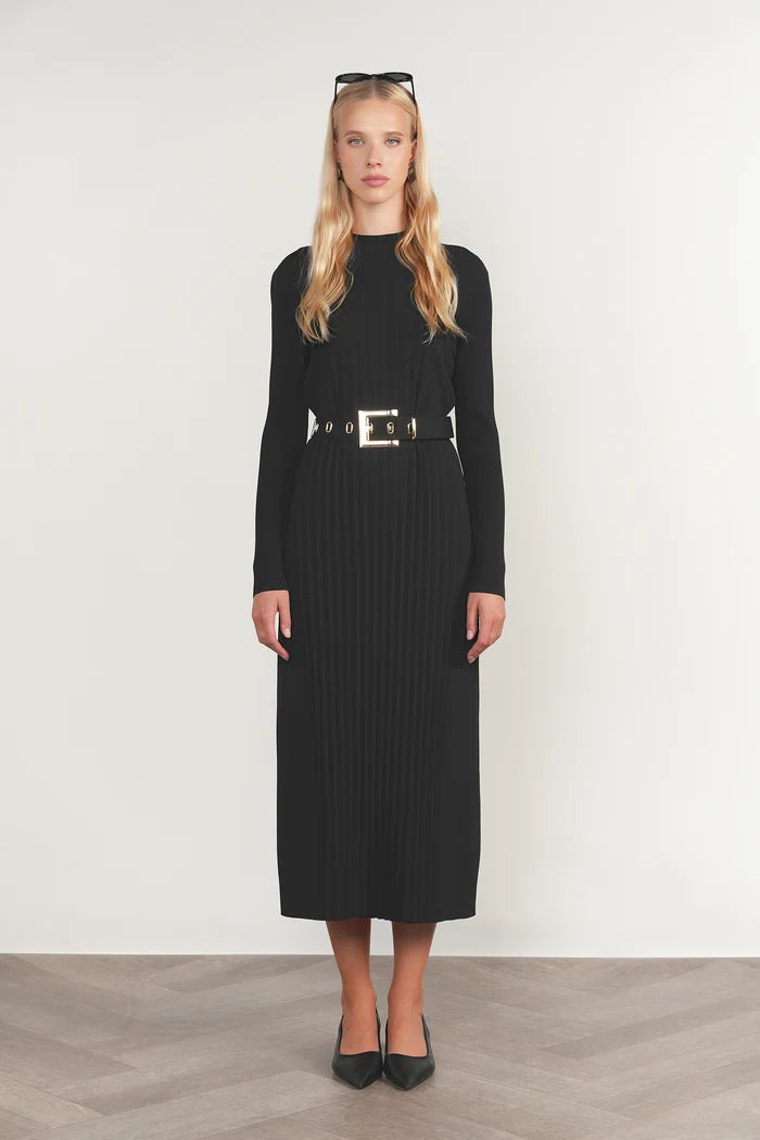 APP-F26-1186 BLACK KNIT DRESS