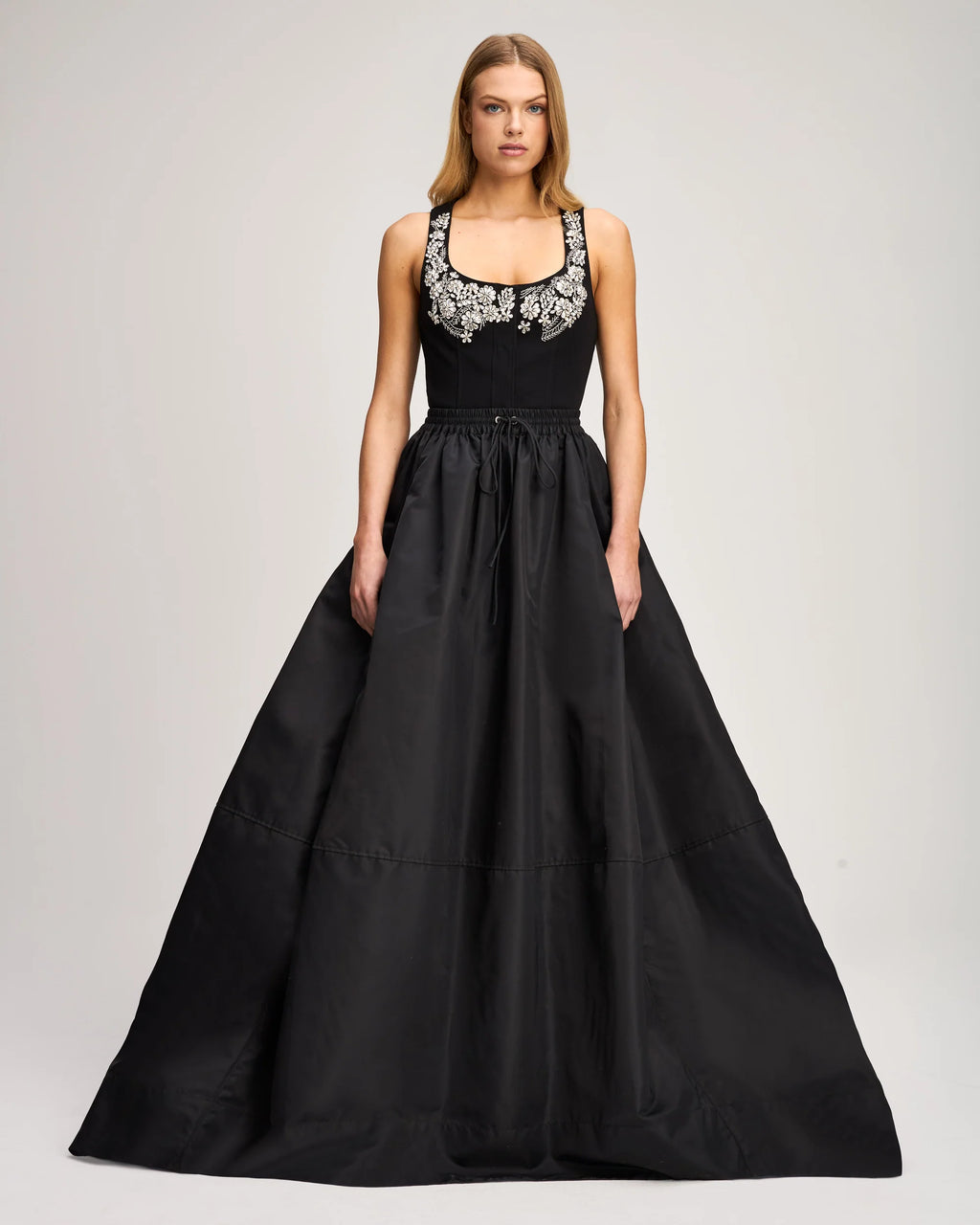 CQS-ZS73410556Z BLACK SIRANI BALLGOWN SKIRT