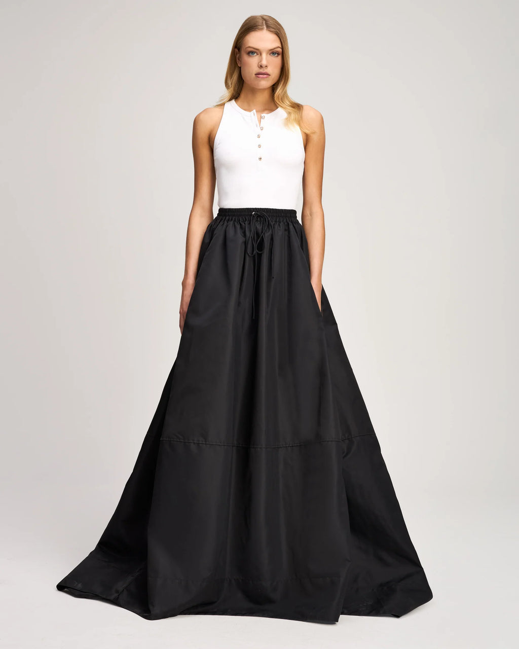 CQS-ZS73410556Z BLACK SIRANI BALLGOWN SKIRT