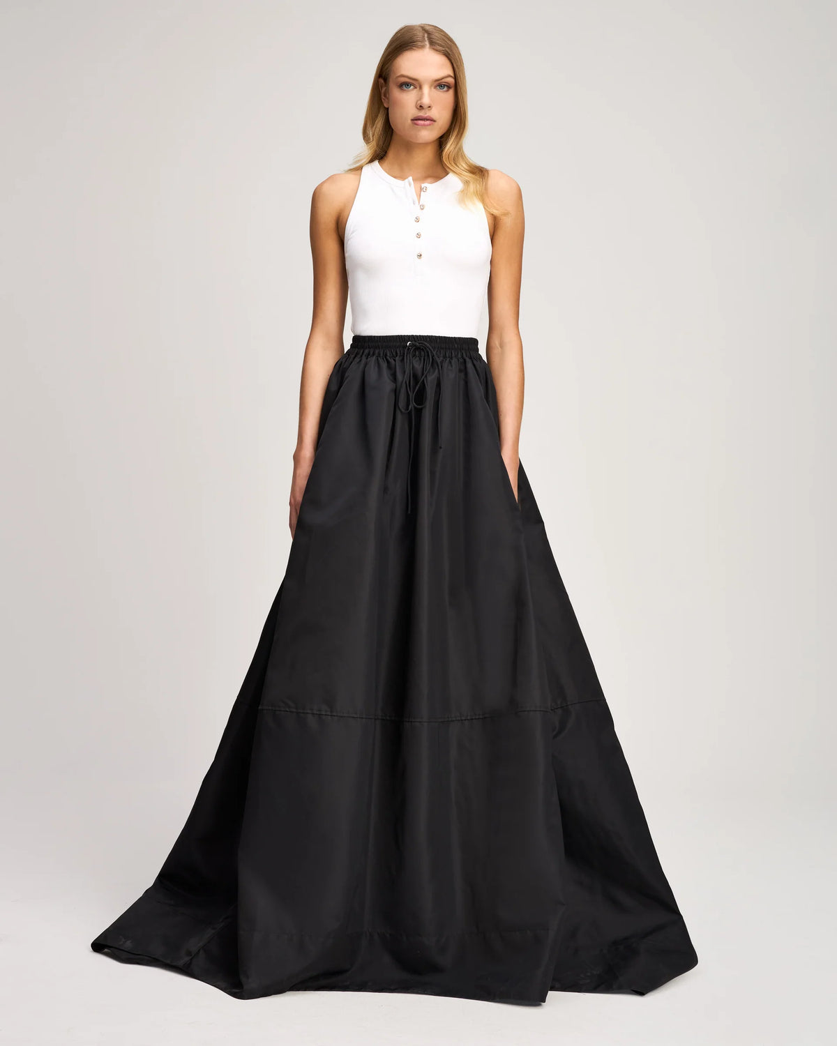 CQS-ZS73410556Z BLACK SIRANI BALLGOWN SKIRT