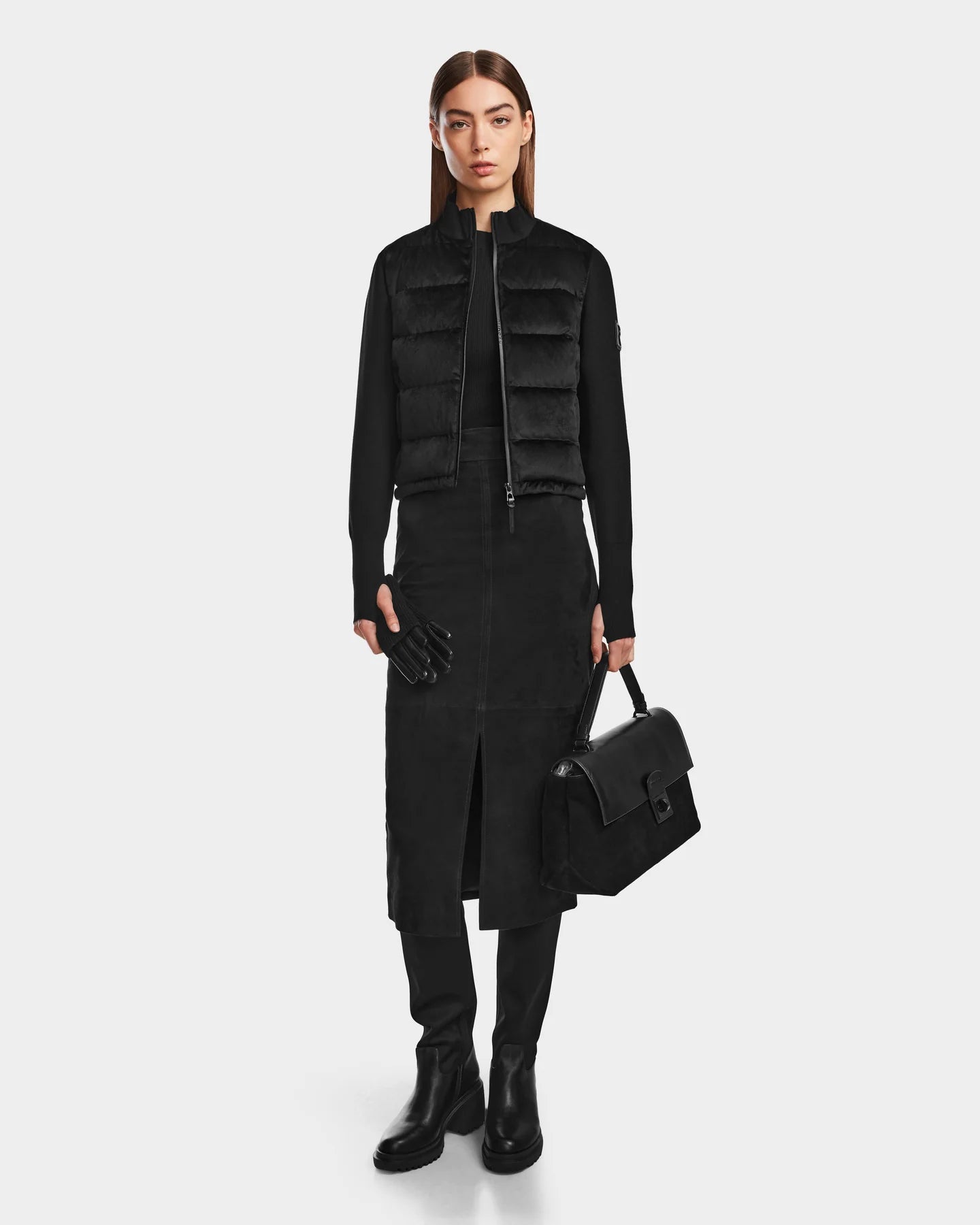 RUD-8124519 CAMILLE BLACK VELOUR JACKET