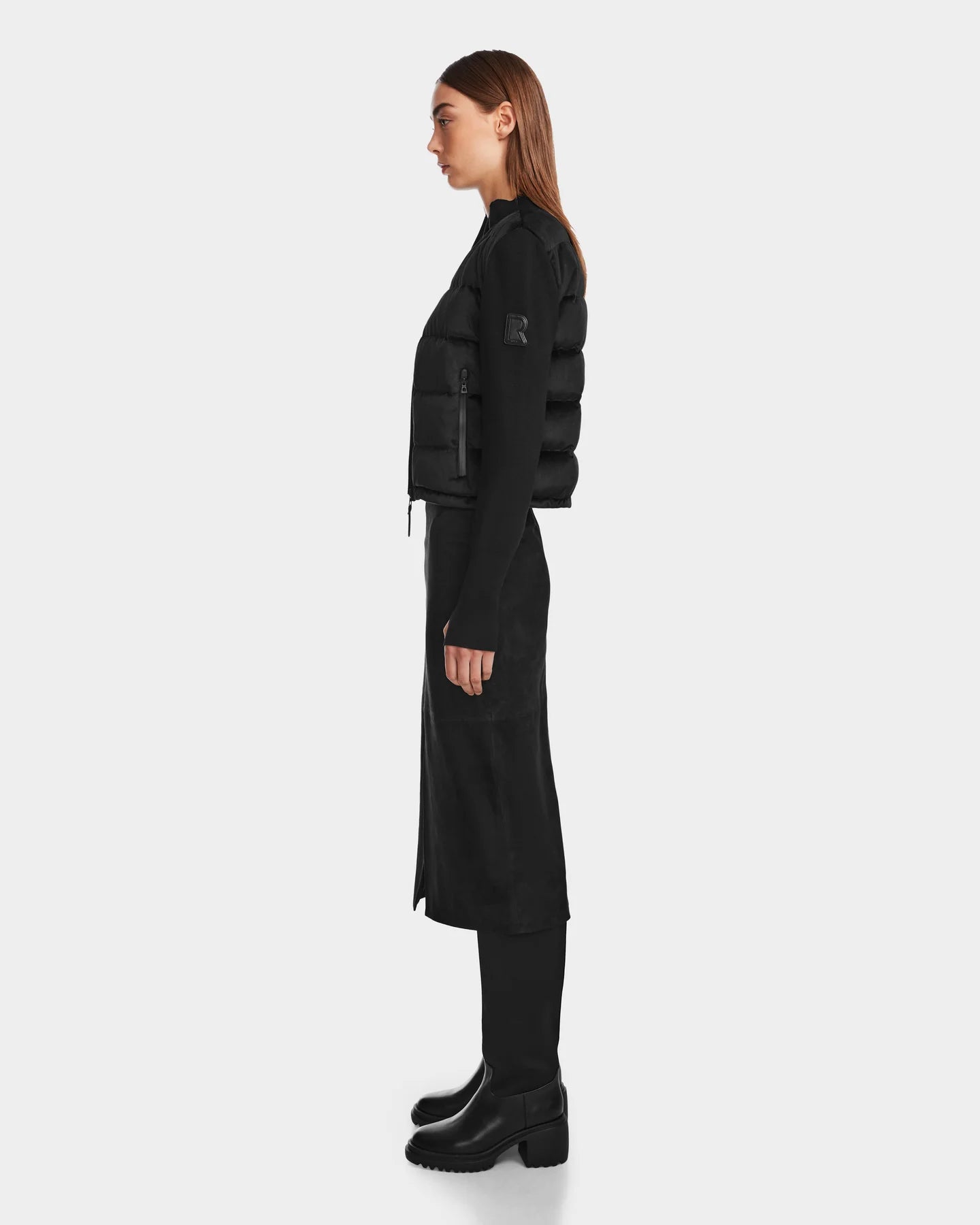 RUD-8124519 CAMILLE BLACK VELOUR JACKET
