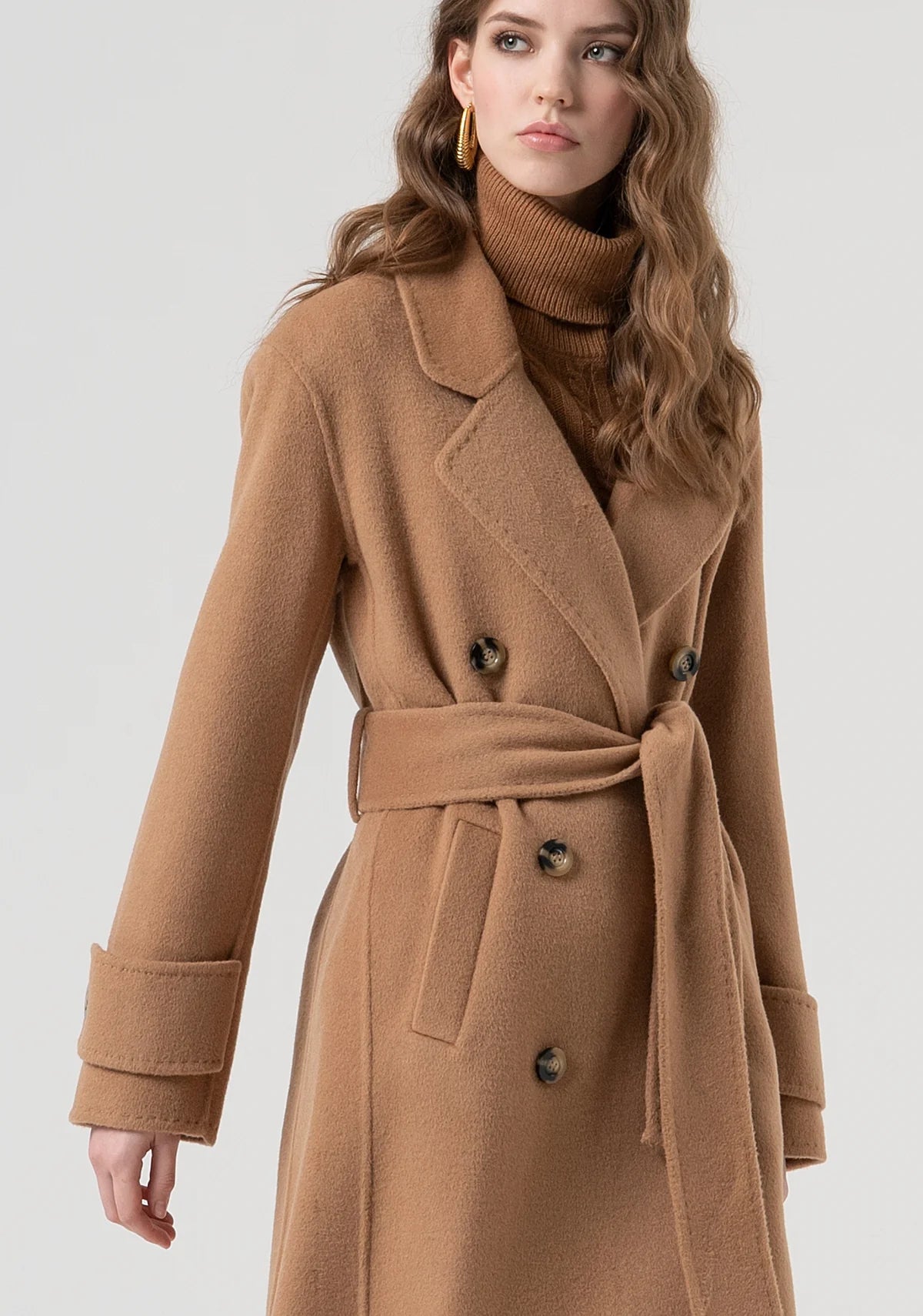 FCM-FR25WC1001W8 BLACK LONG COAT
